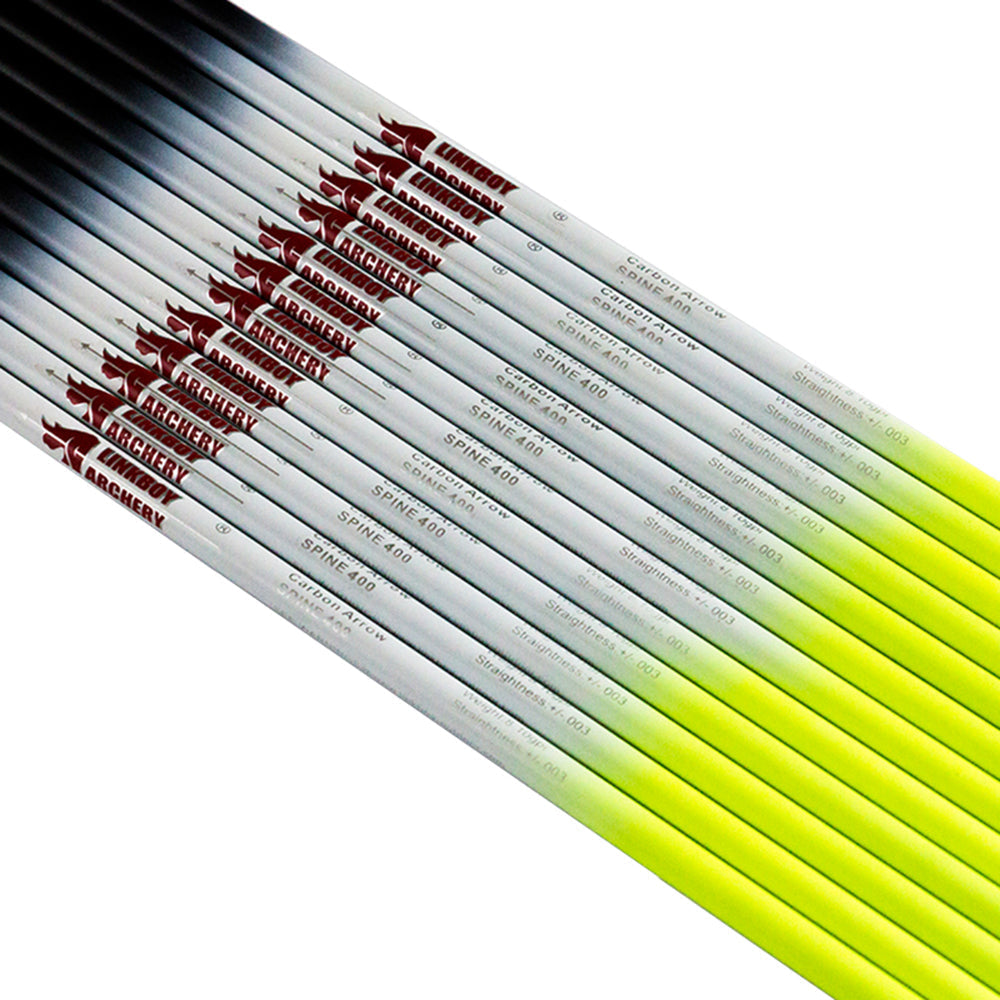 Carbon Arrow Shaft ID 6.2 Mm Spine 300-1000 for Bow 12-Pack