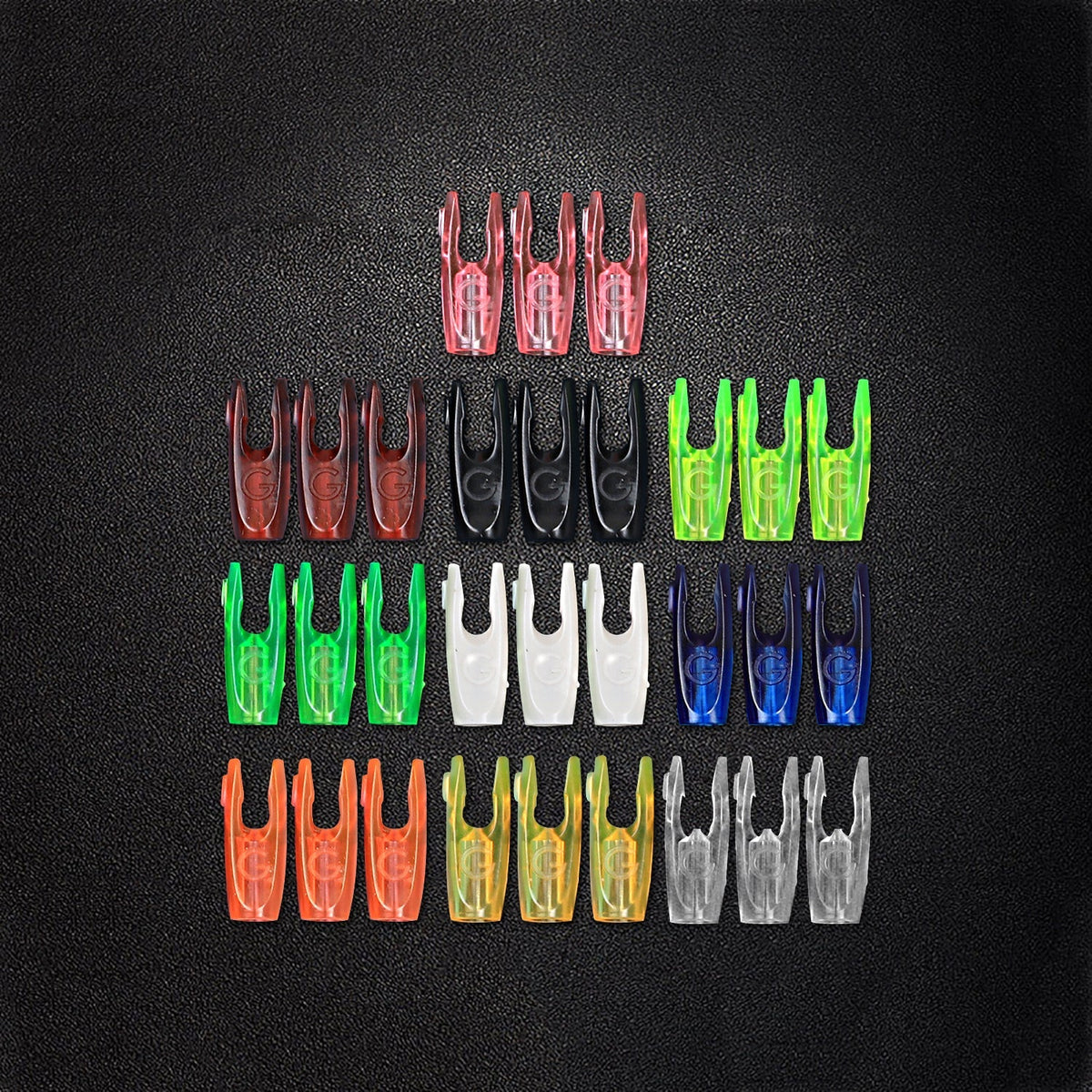 50-Pack DIY Plastic G Nocks or Aluminum Nock Pin Needles for ID4.2/6.2/3.2/5.2/8.0mm Arrow Shaft