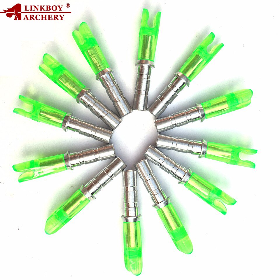 50-Pack Arrow Pin Nocks Size L Arrow Nock +Aluminum Pin for ID 3.2mm 4.2