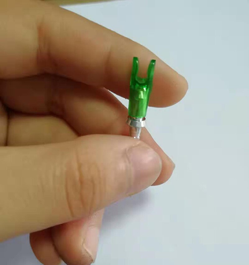 50-Pack Arrow Pin Nocks Size L Arrow Nock +Aluminum Pin for ID 3.2mm 4.2