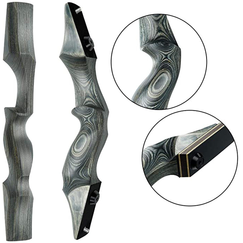 Black Hunter Longbow Split Bow and Arrow 25-60 Pounds Optional Bow and Arrow Multi-Pound
