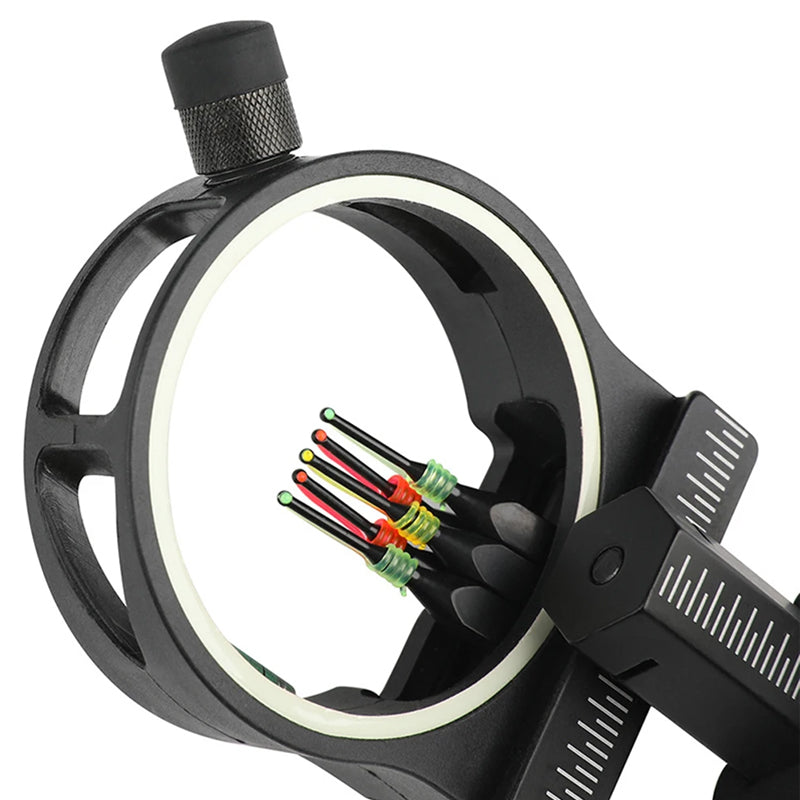 Mini Push-type Aiming Light Device Red Color Adjustable Compound Bow Sight 3/8-32 Thread 9mm