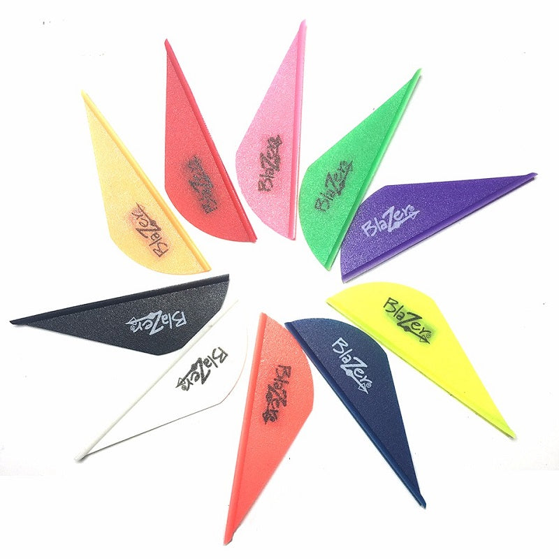 2'' Blazer Plastic Vane High Elastic and Arrows DIY Streamlined