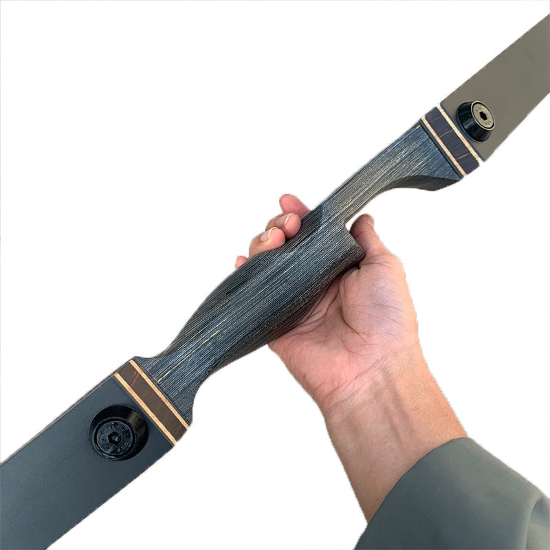 Black Hunter Longbow Split Bow and Arrow 25-60 Pounds Optional Bow and Arrow Multi-Pound
