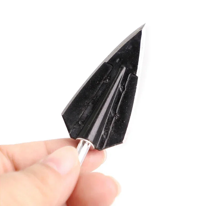 2 Fix Blade Arrowhead Stainless Steel Broadhead 120/150 Grain Points for Recurve Compound Bow