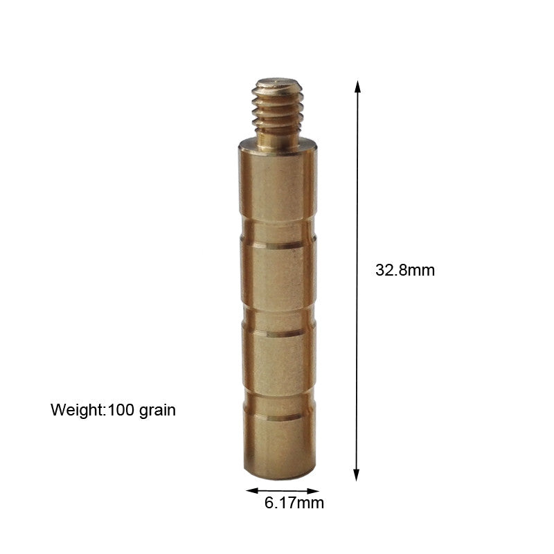 12-Pack Copper Arrow Insert Additional Weight Bob-weight Counterweight Balancer Use Aluminum Arrow Insert
