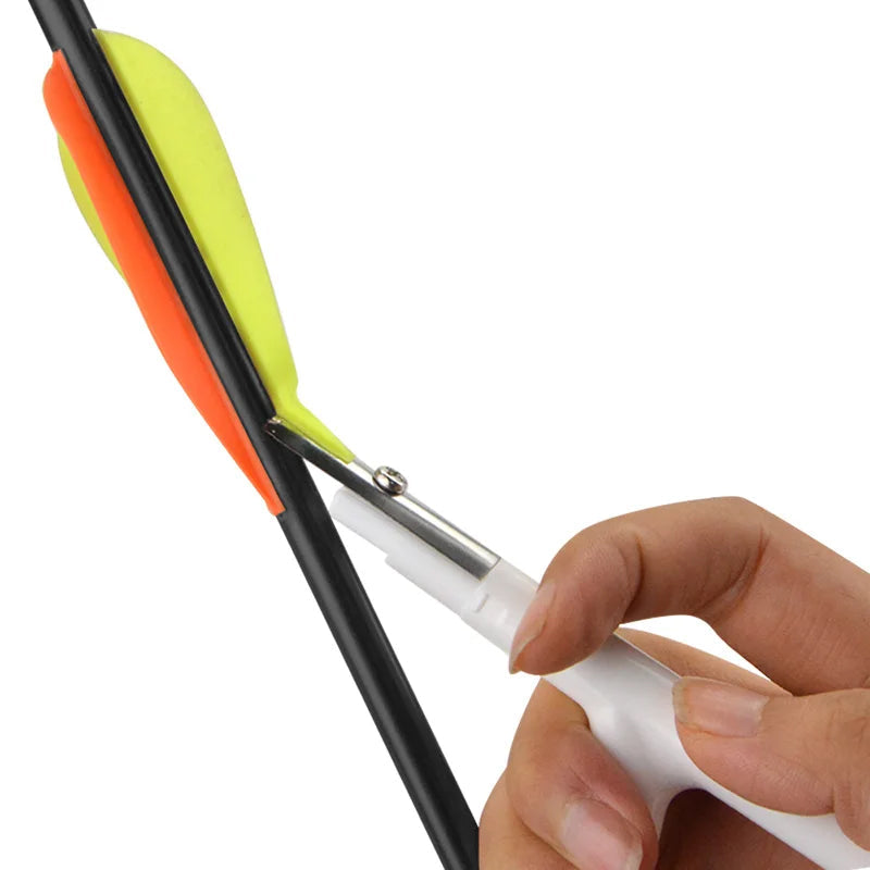 Feather Scraper Wood Carbon Arrow Clean Arrow Feather Removal Tool Shaving Device Bow Arrow