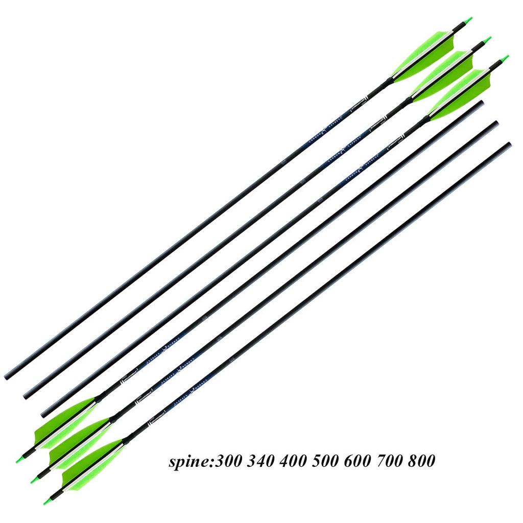 12-Pack Carbon Arrow Spine 200 300 340 400 500 600 700 800 75gr