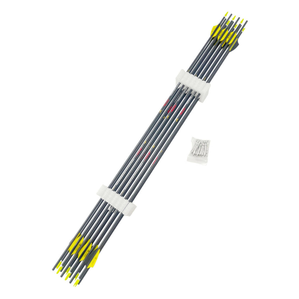 ID4.2mm Carbon Arrows 6/12-Pack, Spine 400-1800, Ultra-Wide Range, Recurve Bow