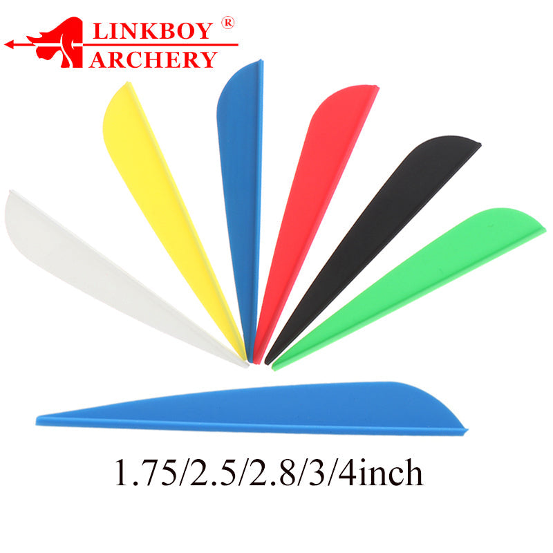 60-Pack/lot Rubber Arrow Vanes 1.75/2 / 2.5 / 3 / 4 / 5 Inches