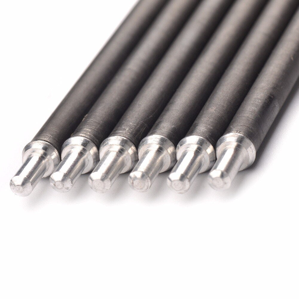 12-Pack 32 Inches X10 Carbon and Aluminum Hybrid Set Arrow Spine 350-1000 Outer Diameter