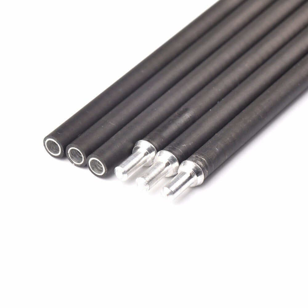 12-Pack 32 Inches X10 Carbon and Aluminum Hybrid Set Arrow Spine 350-1000 Outer Diameter