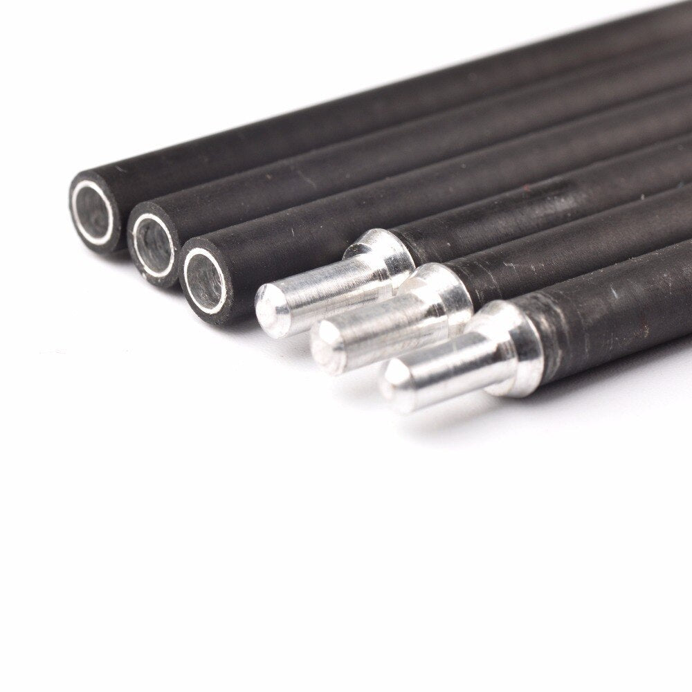 12-Pack 32 Inches X10 Carbon and Aluminum Hybrid Set Arrow Spine 350-1000 Outer Diameter
