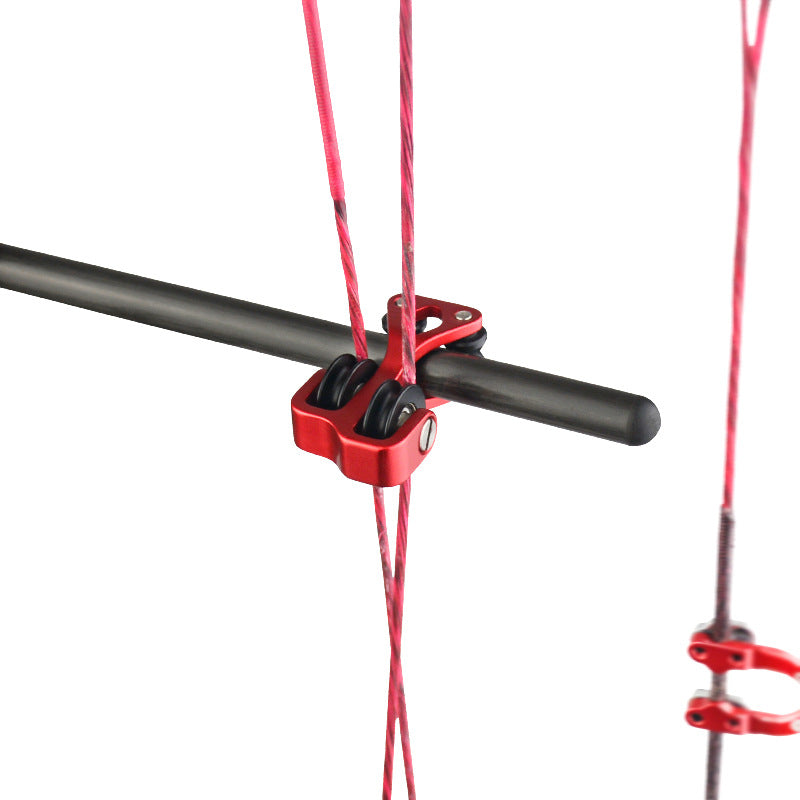 Compound Bow Kit 1/8" 3/16" Cable Slide 2m D Loop Peep Sight Aluminum Alloy