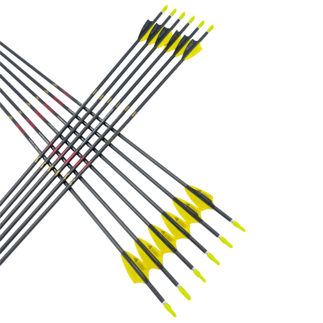 ID4.2mm Carbon Arrows 6/12-Pack, Spine 400-1800, Ultra-Wide Range, Recurve Bow