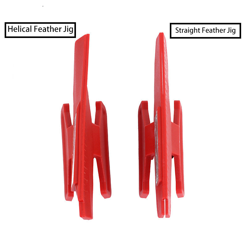 Arrow Fletching Jig Straight Feather/Helical Feather Jig for Bow Arrow DIY Arrow Vanes Feathers