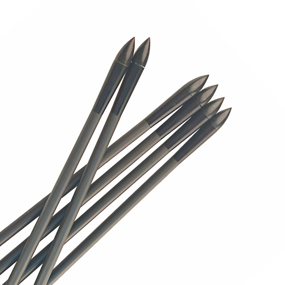 6-Pack Pure Carbon Arrows ID4.2mm 2" Arrow Vanes 75gr Points Arrow Insert Adapter Connect