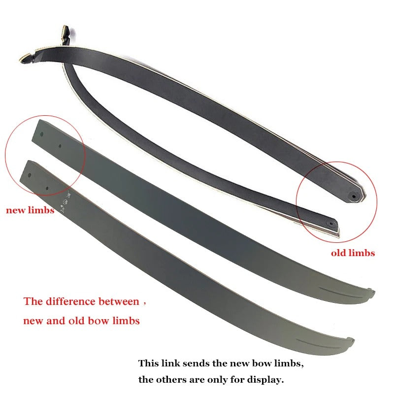 Takedown Recurve Bow 60", 20-60lbs, Brown Limb, Right & Left Hand, &