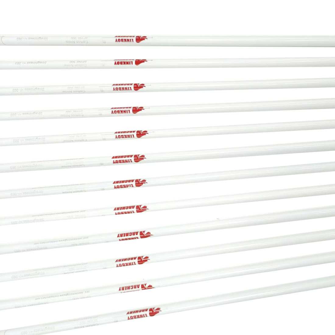 12-Pack Pure Carbon ID6.2mm Spine400-800 30/32inch 5inch Target Feather 100gr Tips Bow