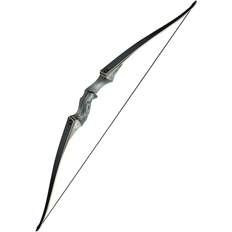 Black Hunter Longbow Split Bow and Arrow 25-60 Pounds Optional Bow and Arrow Multi-Pound