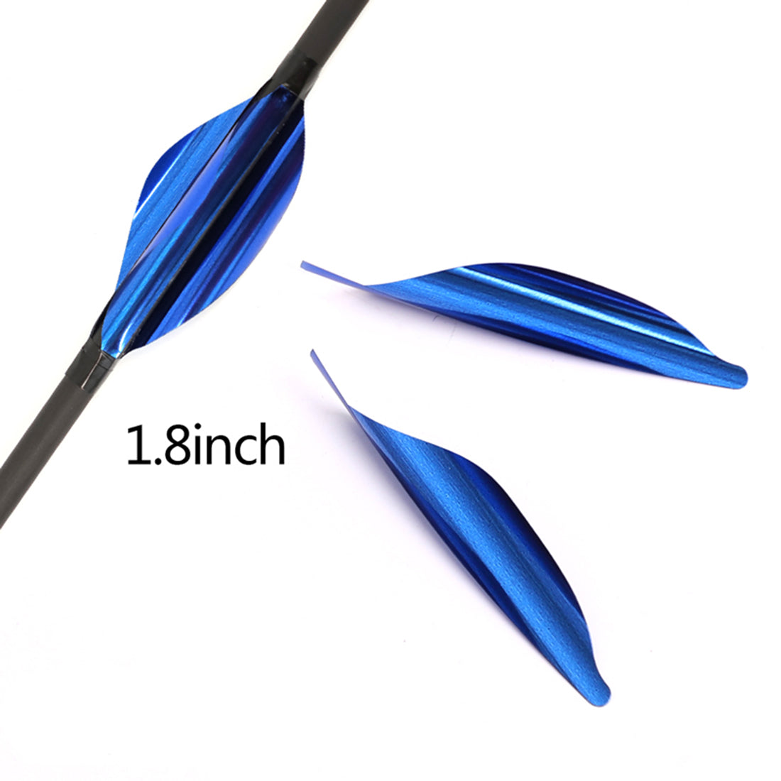 100-Pack Spin Vanes 1.8 Inch Spiral Feather Right Wing DIY Arrow Arrow Bow