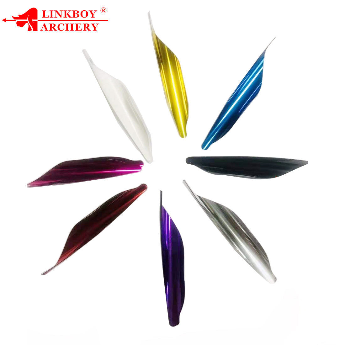 50-Pack 2020 New Spin Vanes 1.8 Inch Spiral Feather Right Wing DIY Arrow