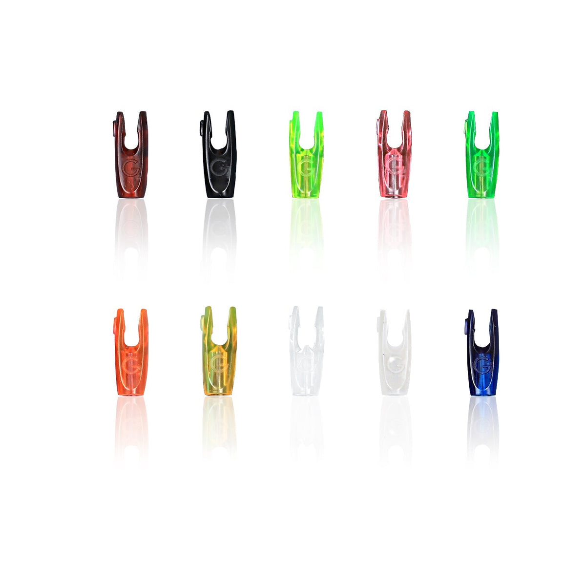 50-Pack DIY Plastic G Nocks or Aluminum Nock Pin Needles for ID4.2/6.2/3.2/5.2/8.0mm Arrow Shaft