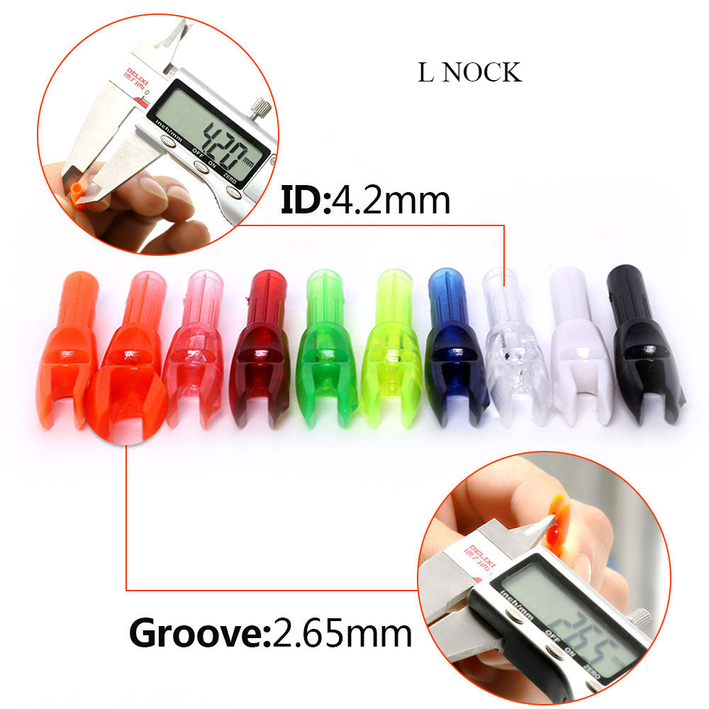 24-Pack Insert Tail Nock Pins Plastic Arrow Nocks Replacement Arrow Nocks Fit Inner Diameter