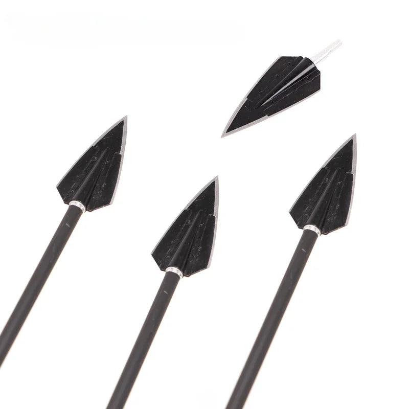 2 Fix Blade Arrowhead Stainless Steel Broadhead 120/150 Grain Points for Recurve Compound Bow