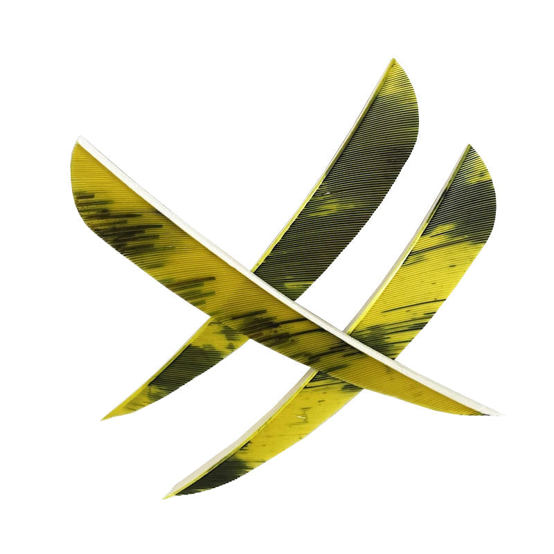 36-Pack 4" Parabolic Camo Arrow Feathers Fletching Right Wing Fletches Right Wing 4 Inch