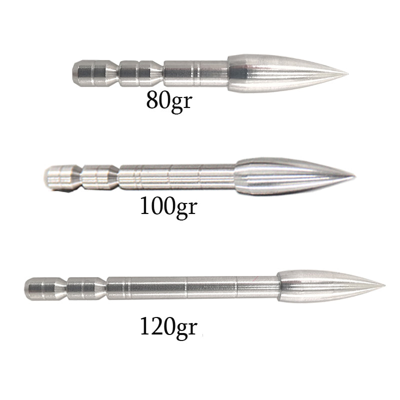 12-Pack Broadhead ID4.2mm Arrows Shaft Point Tips 80/100/120/150/200gr Arrowhead Arrow BOW