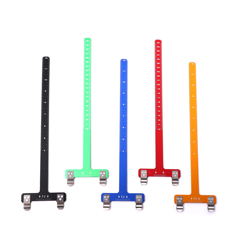 T Ruler Stainless Steel Material Measurement Tool Bow and Arrow Bowstring Positioning Scale