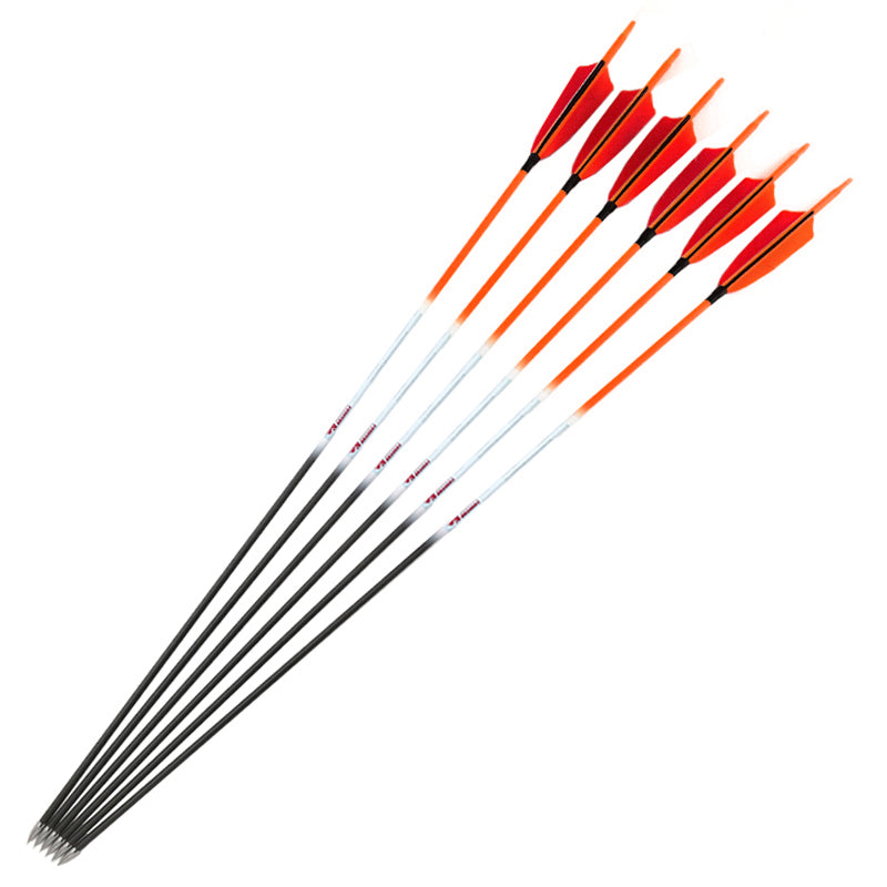 6/12-Pack Carbon Arrows ID4.2mm Spine 700 800 1000 80gr Target Tips Recurve Compound Bow