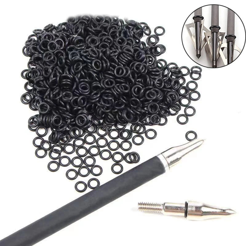 O-Rings for Broadheads, OD 1/4", 50-Pack, Rubber Replacement Bands for & Target