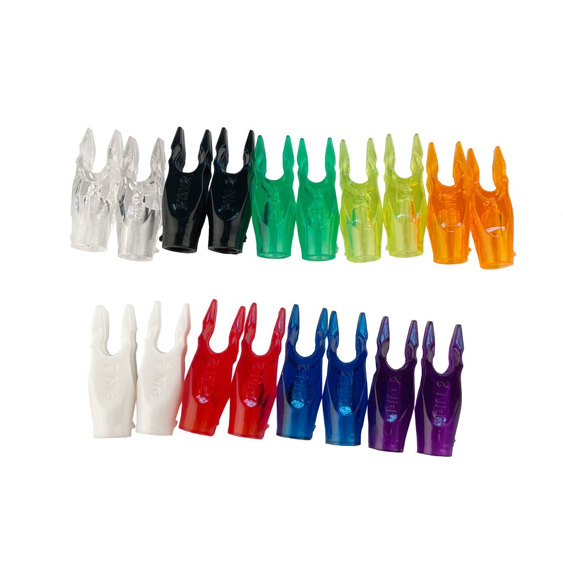 12-Pack Plastic Arrow Nocks for Carbon Arrows Compound Recurve Bow