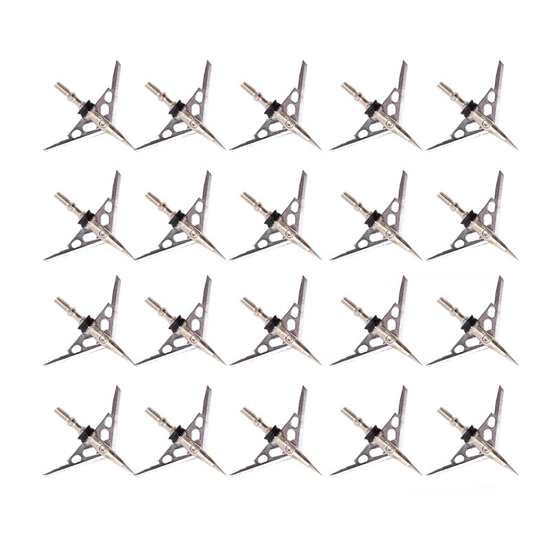 6-Pack Bolts Arrow Broadheads 2-Blade 100 Grain 2.3" Cut Arrow Tips Arrowhead ArrowPoint
