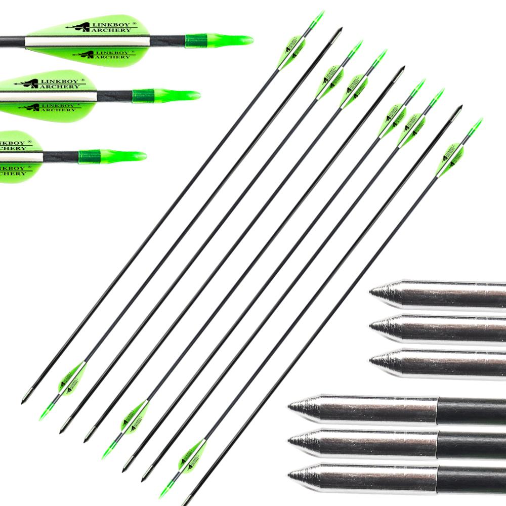 6MM Fiberglass Arrow for Compound Bow and Recurve Bow and Target Arrow Bow