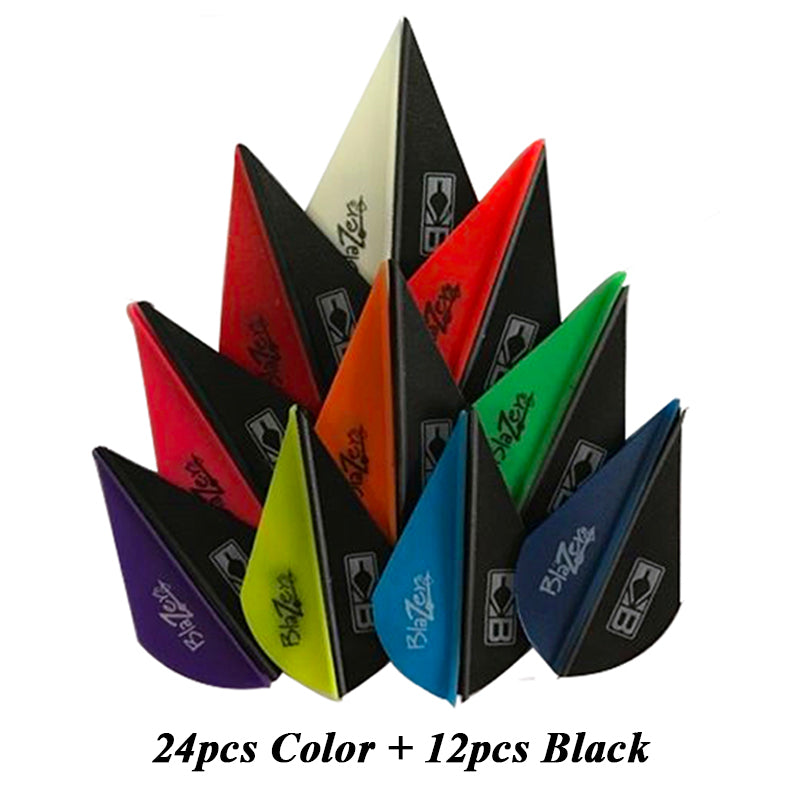 2'' Blazer Plastic Vane High Elastic and Arrows DIY Streamlined