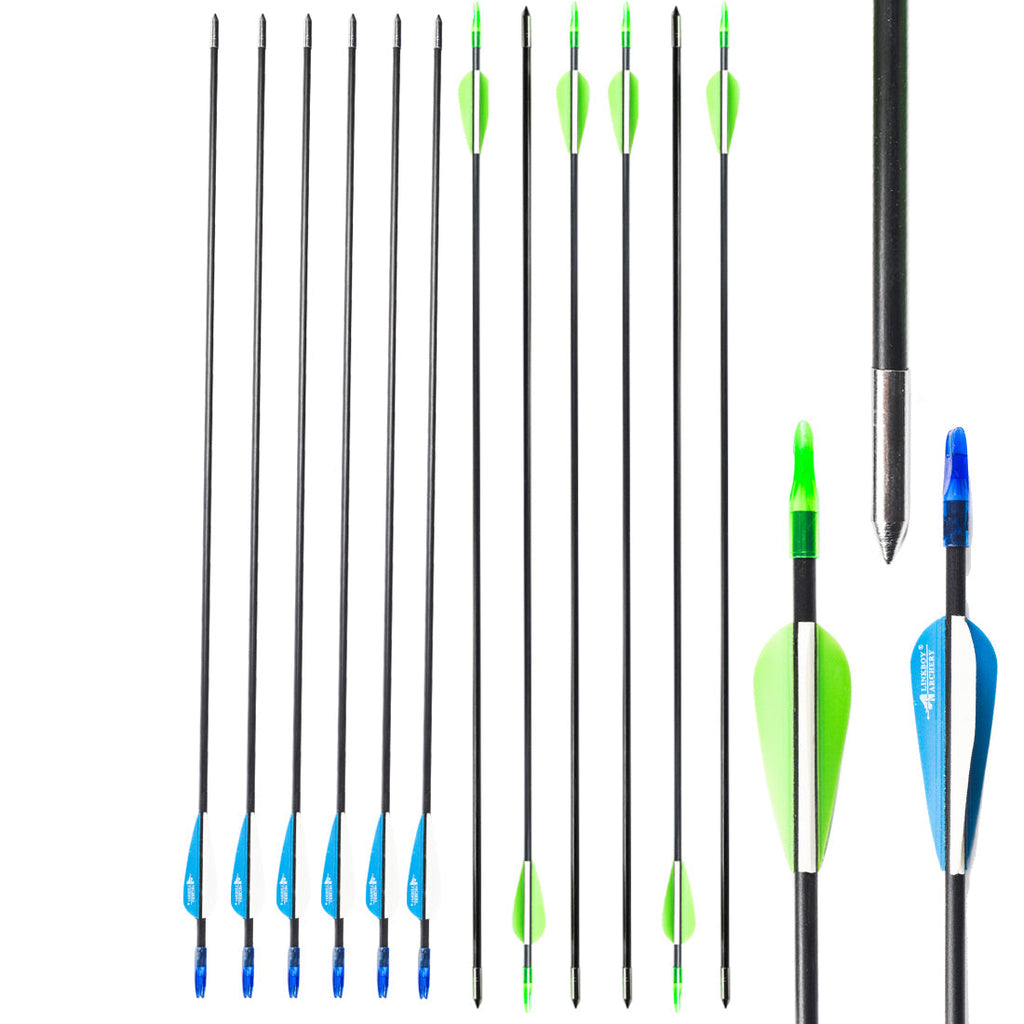 6MM Fiberglass Arrow for Compound Bow and Recurve Bow and Target Arrow Bow