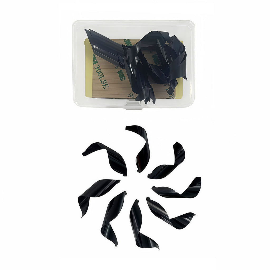 50-Pack/1box 1.75inch S Spin Vanes Spiral Feather DIY Arrow with Sticker Tape Arrow Right