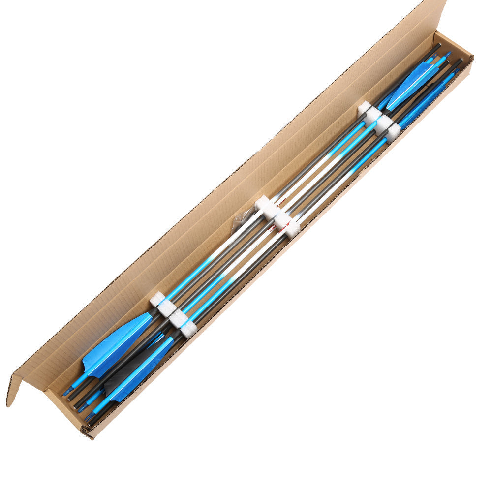 Carbon Arrows 30/32inch ID6.2mm SP300-900 Arrow Compound Recurve Bow 6/12-Pack
