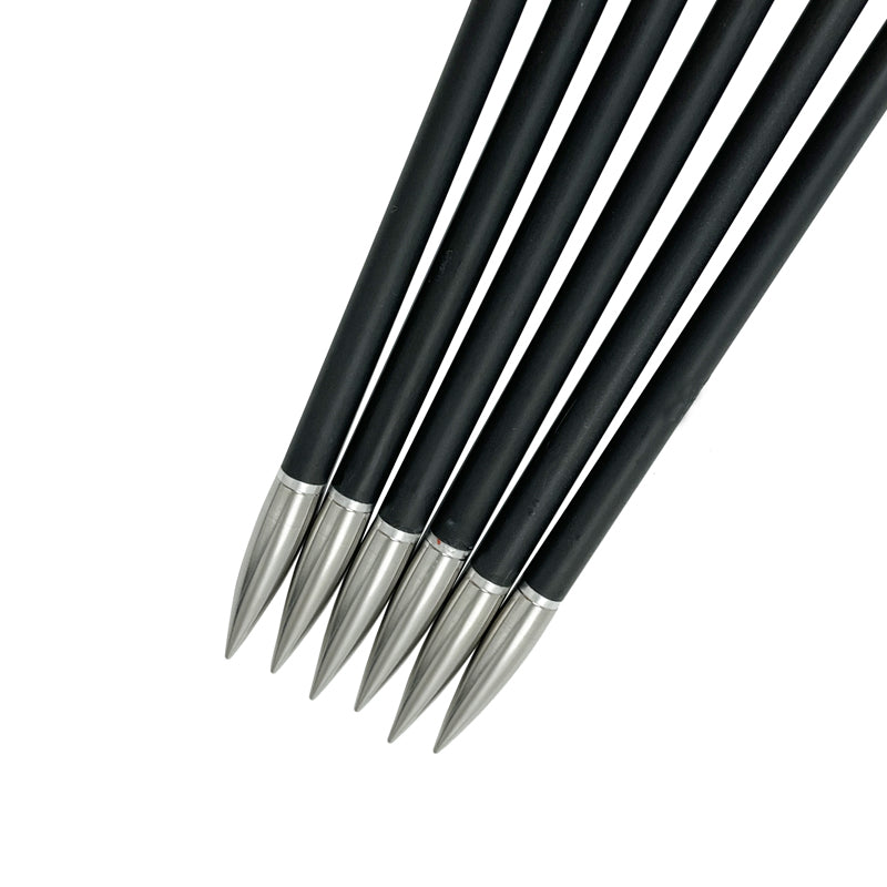 +/-0.001 Straightness Pure Carbon Arrows ID 6.2 Mm Compound Recurve Bow Turkey Feather Custom