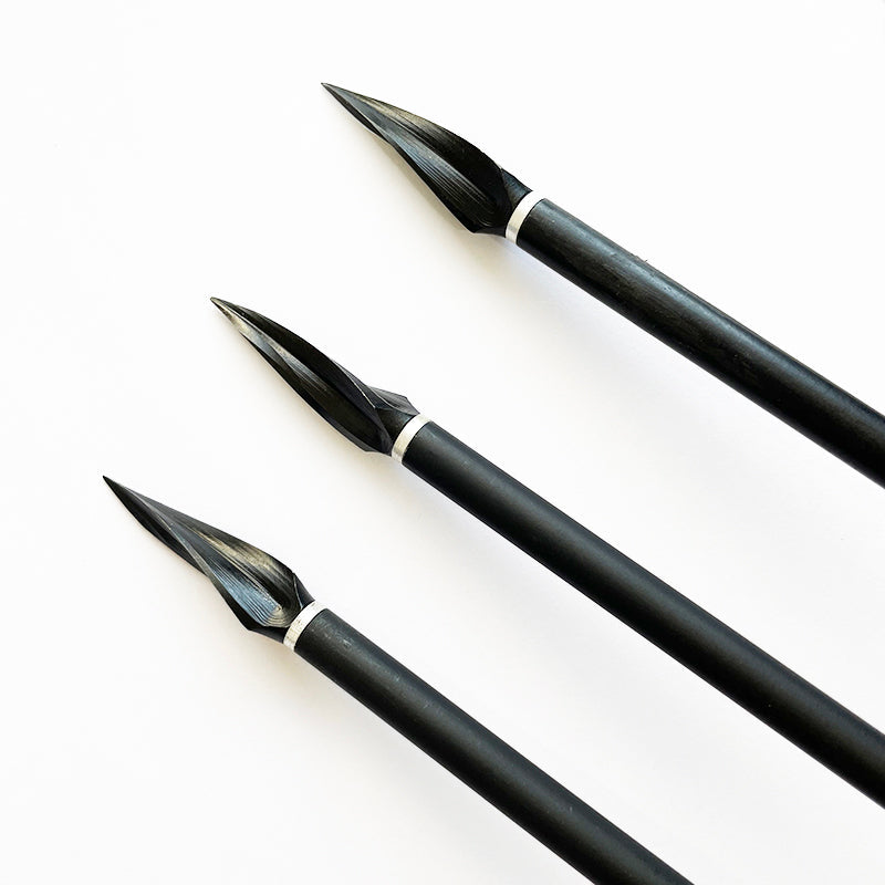 125gr Broadhead Arrow Tips, 3-Pack, Fixed Blade, Compound & Recurve Bow