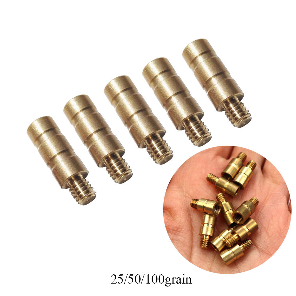12-Pack Copper Arrow Insert Additional Weight Bob-weight Counterweight Balancer Use Aluminum Arrow Insert