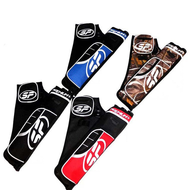 SF Arrow Quiver Shoulder Bag 3 Tubes Arrow Holder Adjustable Belt Strap Recurve Bow