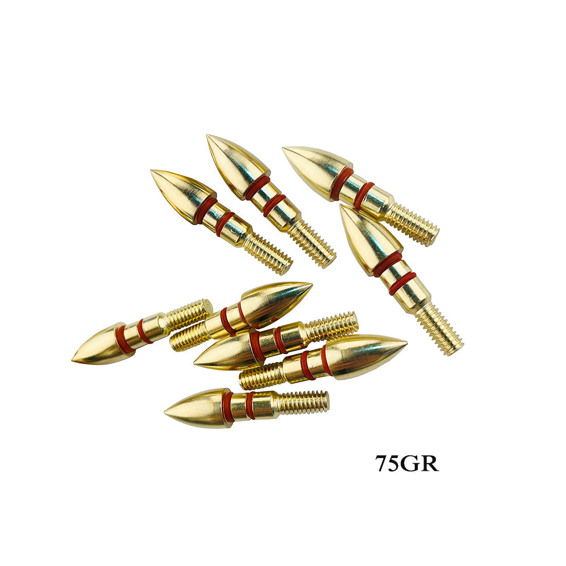 8-32 UNC Threads Gold Black Screw-in Arrow Bullet Steel Point Tips Targets Point Arrowhead