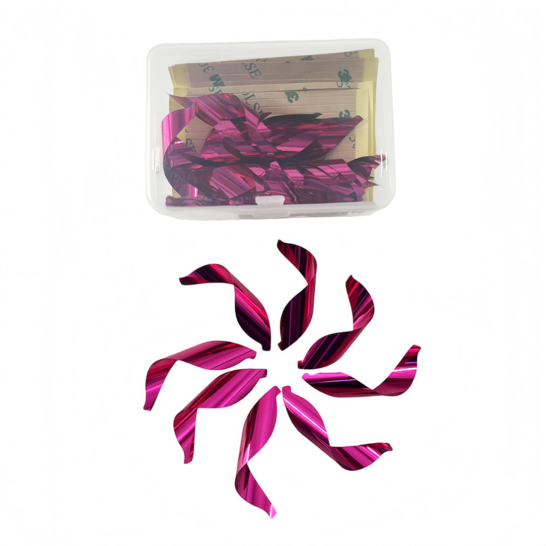 50-Pack/1box 1.75inch S Spin Vanes Spiral Feather DIY Arrow with Sticker Tape Arrow Right