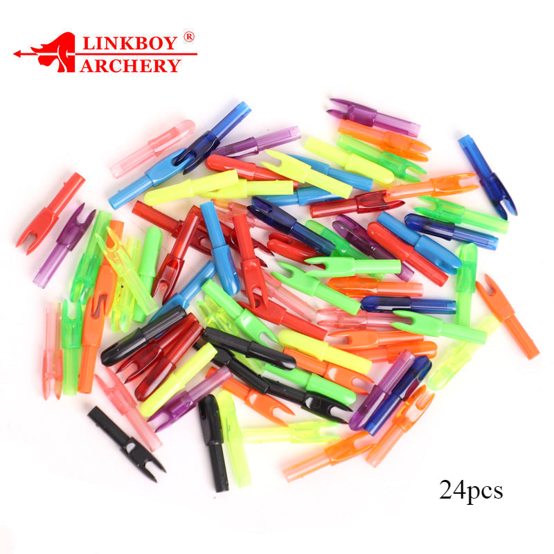 24pc Size S ID 4.2mm Arrow Nocks Carbon Fiberglass Arrow End DIY