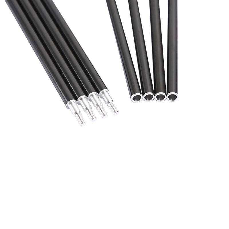 6-Pack Take-Down Carbon Arrows Spine500 5inch Turkey Feather, Aluminum Insert Compound Bow