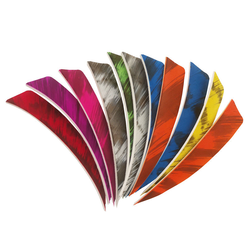 36-Pack 4inch Turkey Feather Arrow Vanes for Carbon Arrows Bow and Arrow